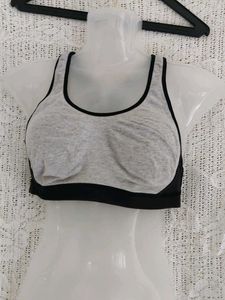 Jockey Grey & Black Sports Bra