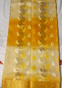 Gorgeous Yellow festive Saree