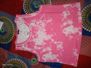 Shein Pink Tie-Dye Tank &amp; Shorts Set