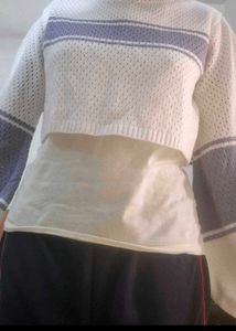 Pastel Striped Cropped Sweater Pinteresty