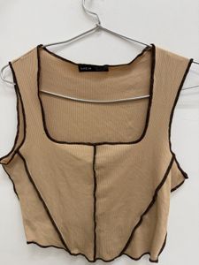 Shein Beige Corset Top