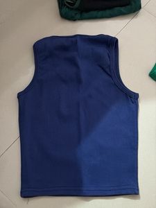 Ribbed Blue Tank and Boxy Green crop to