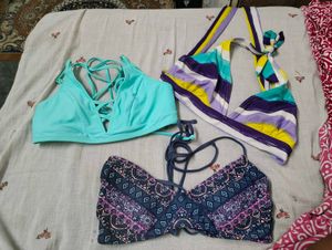 set of 3 bikini tops