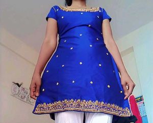 Blue Kurti - Simple & Chic