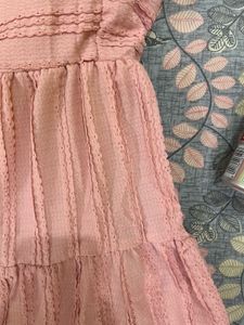 Pink Tiered Mini Dress