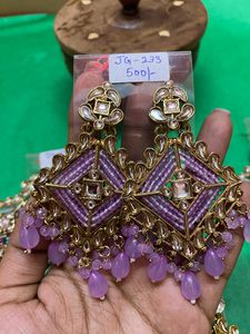 Black Stone Statement Earrings