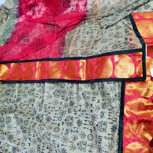 Dress material with Traditional Print