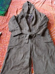 Cozy Beige Longline Coat