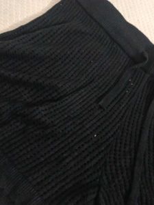 Comfortable Black Ribbed Shorts