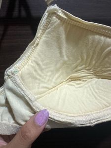 Light Yellow Bra Cotton