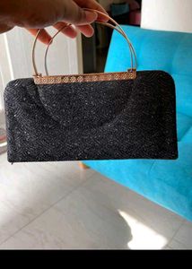 Sparkling Black Clutch Bag