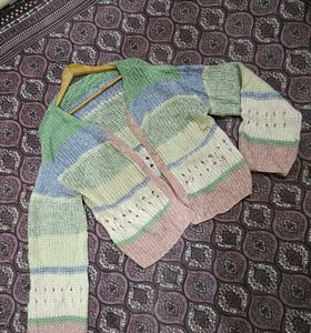 Cozy Striped Knit Cardigan