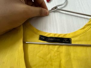 Vibrant Yellow Wrap Top