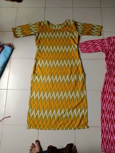 Two Shirt Yellow And Pink Colour Printed Shirt