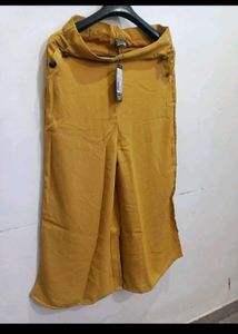 Mustard Wide-Leg Culottes