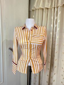 Chic Striped Button-Up Shirt