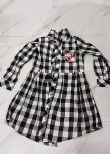 Checked Shirt Dress