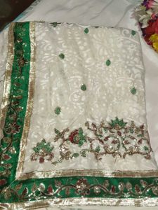 Embellished Net saree with blouse