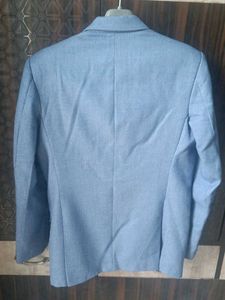 Light Blue Textured Blazer
