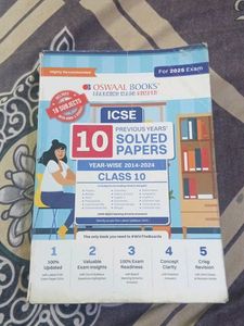 ICSE 2025 self Help And question banks class X