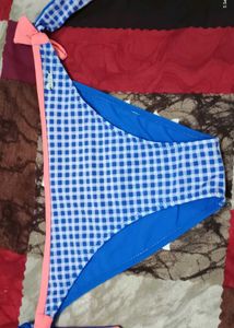 Blue Floral Bikini Bottom 5