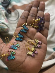 Cute Butterfly Earrings Set