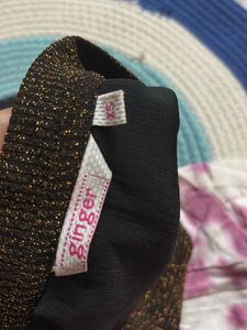 Sparkly Brown Long Sleeve Top used once