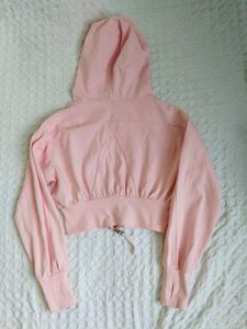 Combo Pink Cropped Hoodie &amp; floral mini s