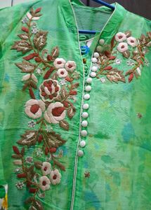 Floral Print Ethnic Gown