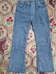 Comfortable Blue Denim Flare Jeans