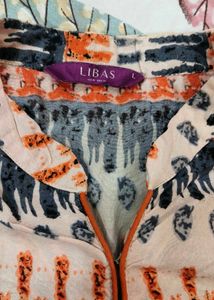 Libas-Puffed Sleeves Long Kurta (Size-L)