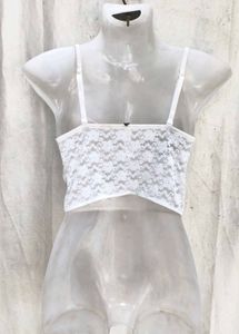 White Lace Longline Bralette