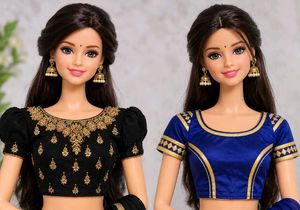 Designer Embroidered Blouse Set
