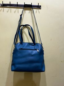 Baggit Peacock Blue Handbag
