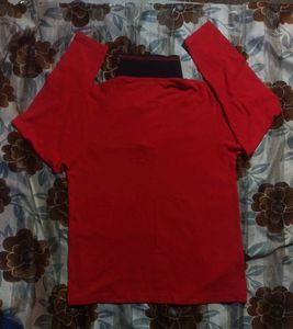 Men's Red Long Sleeve Polo Shirt 100℅ cotton