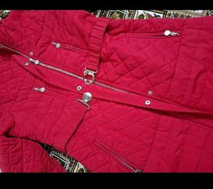 Red Quilted Jacket