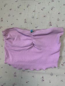 Lavender Ruched Tube Top
