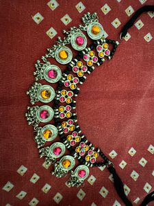 Boho Oxidised Necklace Set
