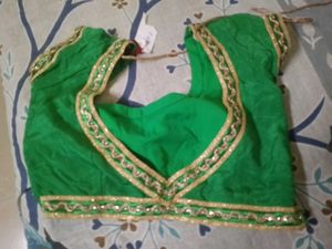 Green Embellished Blouse