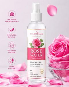 Pure Rose Water for Refreshing Skin