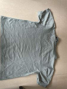 Grey Zipper Detail Graphic Tunic Top