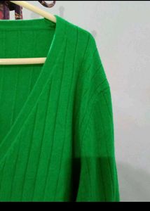 V-Neck Button-Up Cardigan