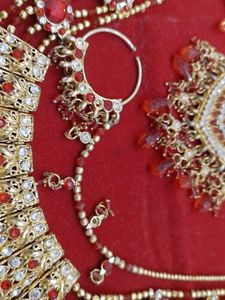 Bridal Jewellery Set ( Orange)