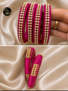 Elegant Silk Thread Bangles any one pair