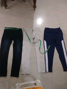 Bundle of 3 Pants: Jeans, Chinos, & Track Pants