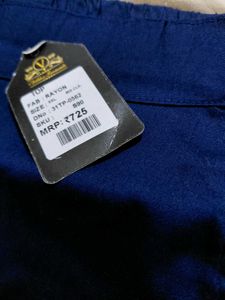 Classic Blue Cropped Trousers