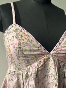 Floral Babydoll Strap Top