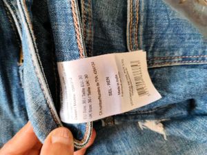 Washed Blue Distressed Jeans