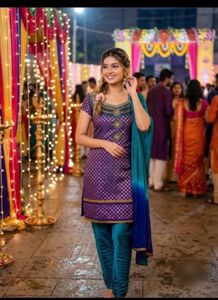 🚨SALE🚨Beautiful Purple Kurta Set