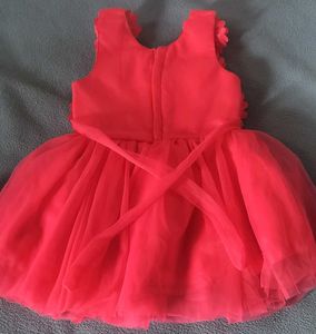 Adorable Coral Flower Girl Dress